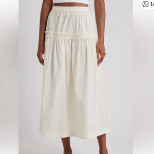 Topshop Cream Maxi Skirt